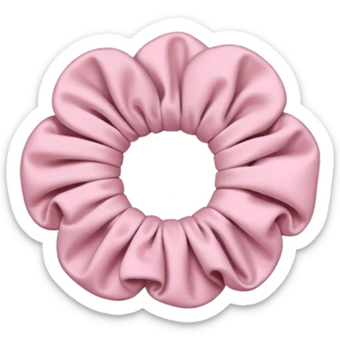 pastel pink scrunchie sticker