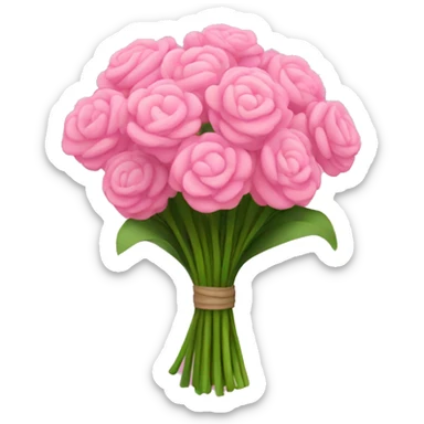 Pink Bouquet of flower sticker