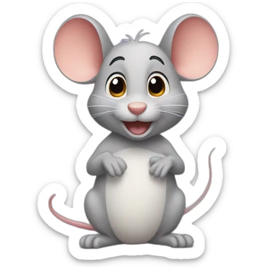 Little mouse looks like a disney character  sticker