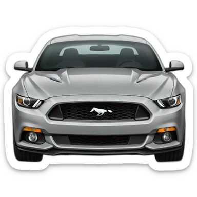 Gray 2015 mustang sticker