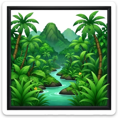 hintergrund dschungel sticker