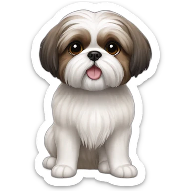 Shih Tzu dog blackish mouth sticker