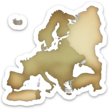 a map of Europe sticker