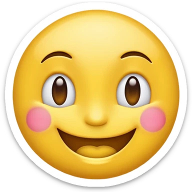 winking emoji with large LoL letters sticker