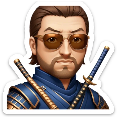 Vigilant Samurai sticker