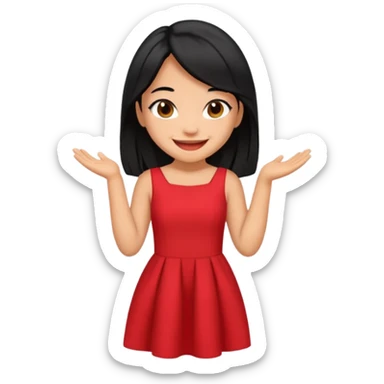 Lilo from Lilo & Stitch in a happy pose sticker