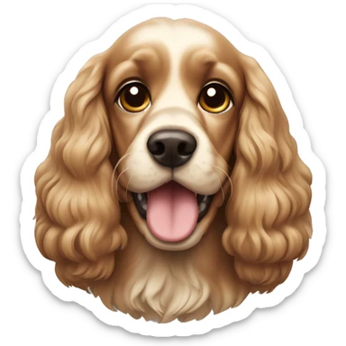 dog cocker spaniel sticker