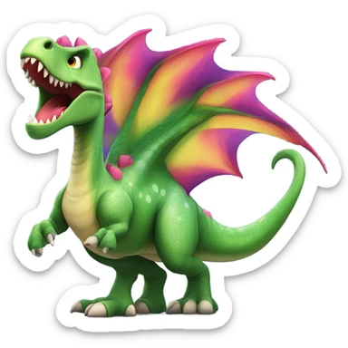 Diva dinosaurio sticker