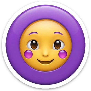 Rond violet normal sticker