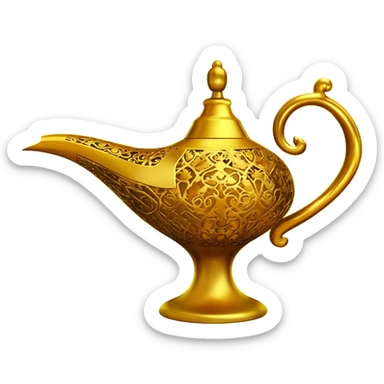 Aladdin lamp sticker