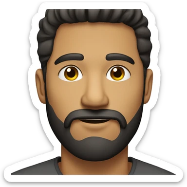 Profile picture bearded latino guy sticker