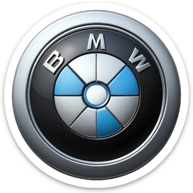 A BMW LOGO sticker