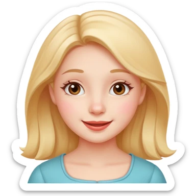 Cocuette cheerful face simple and cute sticker