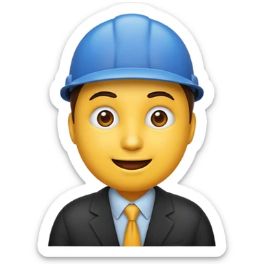 giant emoji for my boss at work sticker