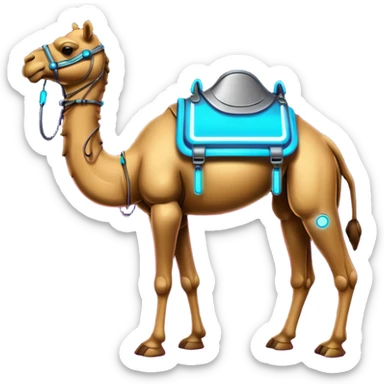 cyberpunk camel sticker