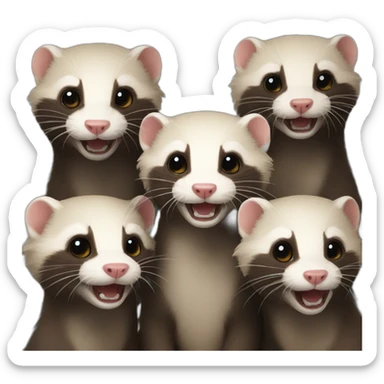 FERRET RAID sticker