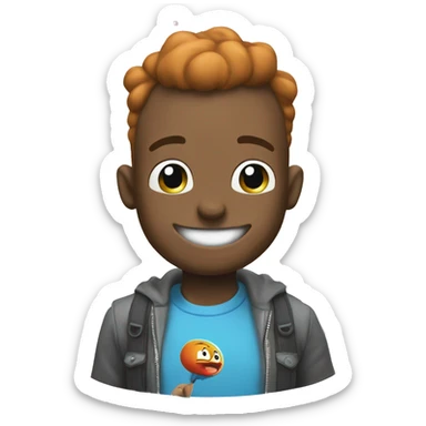 El personaje e Gumball de la serie: "the awesome world of gumball"  sticker