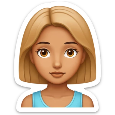 realistic portrait of girl sticker