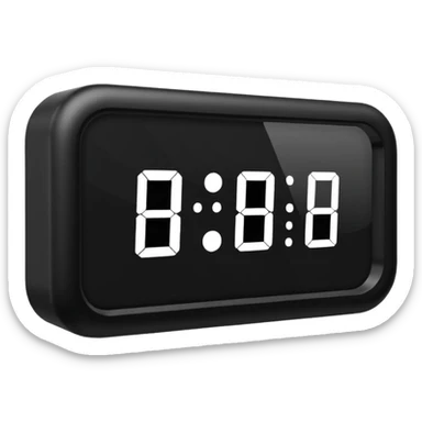Digital Clock sticker