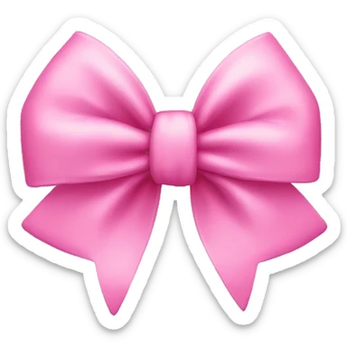 pink bow sticker