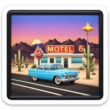 route 66 hoter sticker