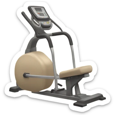 Beige hip thrust gym machine  sticker