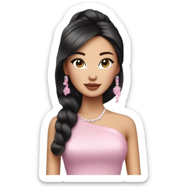 glamorous asian barbie  sticker