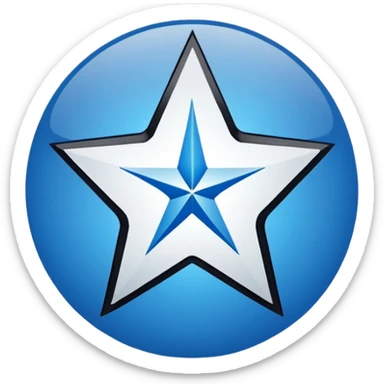 a logo of a club called wish fc blue and white and black sticker