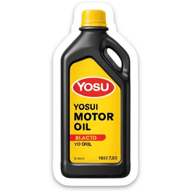 yosu motor oil sticker