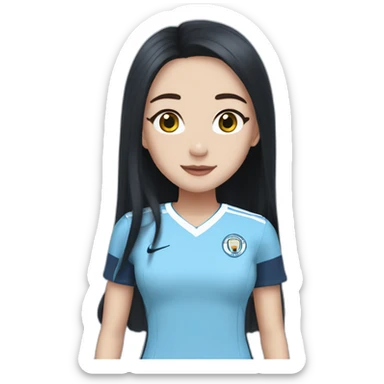 Jisoo in Manchestercity outfit sticker