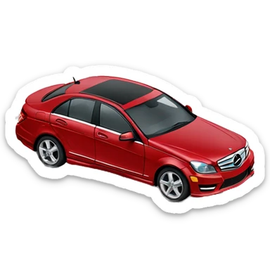 2011 red mercedes benz c300 sticker