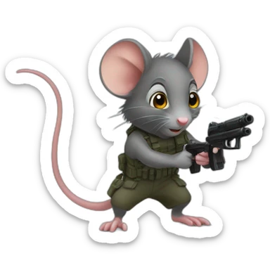 rat mission impossible sticker