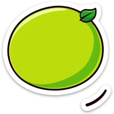 lime fruit sticker