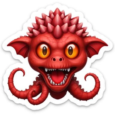 quiero q mi emoji se parez ca a un demogorgon sticker