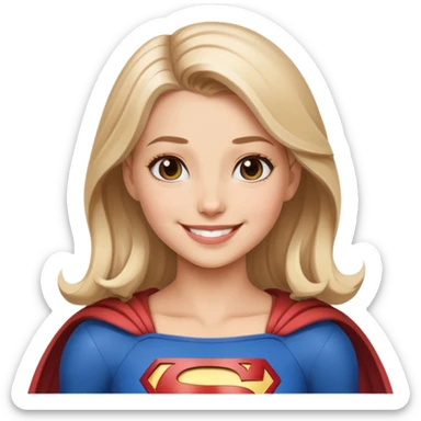 Supergirl smiling  sticker