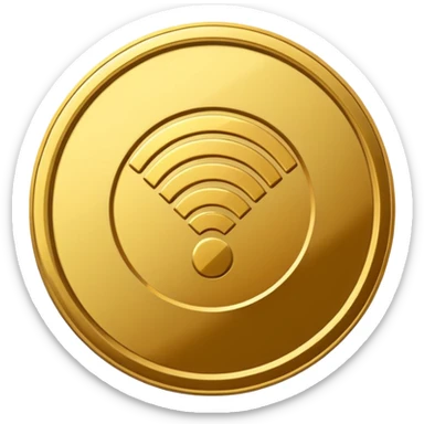 wifi money coin  sticker