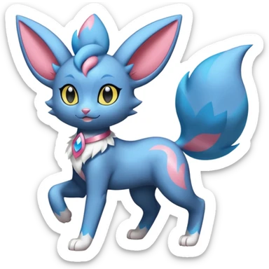 Luxray-Sylveon-Dewott-fusion sticker