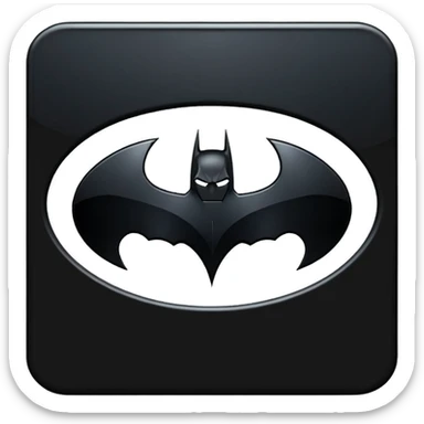 batman logo sticker