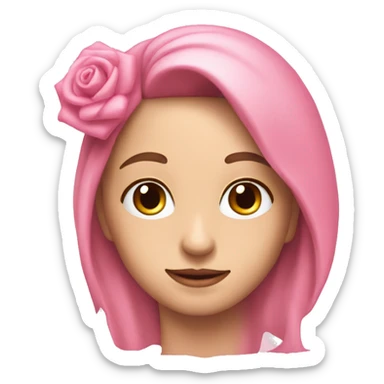 Schleife rosa sticker