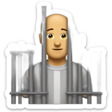 just prison bars sticker