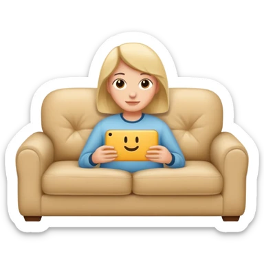 sofa for 1 person sticker