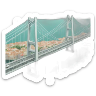 Lisbon bridge sticker