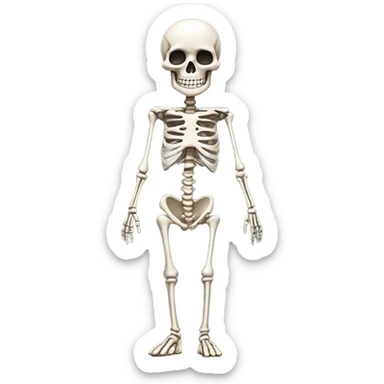 Skeleton fashion show sticker