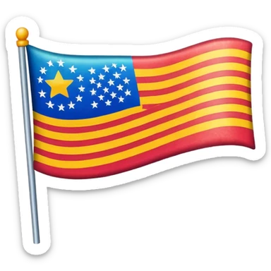 just a normal emoji flag sticker