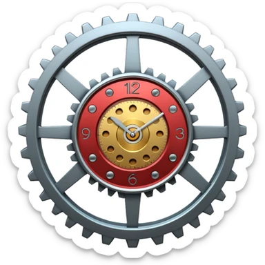 Clock Gear sticker