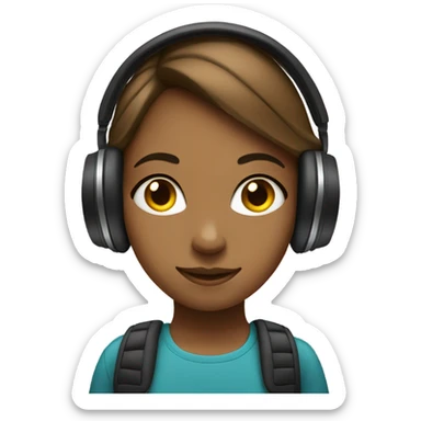 girl with a beat sticker