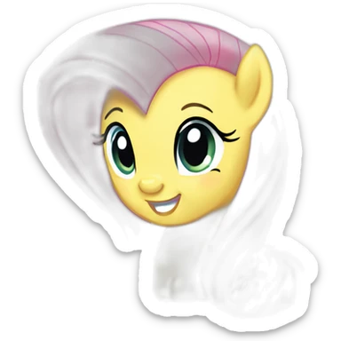 Fluttershy my little pony sticker