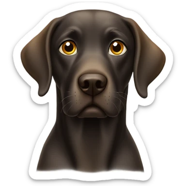 Labrador retriever being cross eyed  sticker