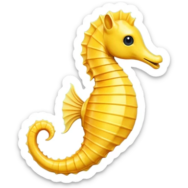 Emoji seahorse sticker