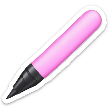 pastel pink highlighter pen sticker